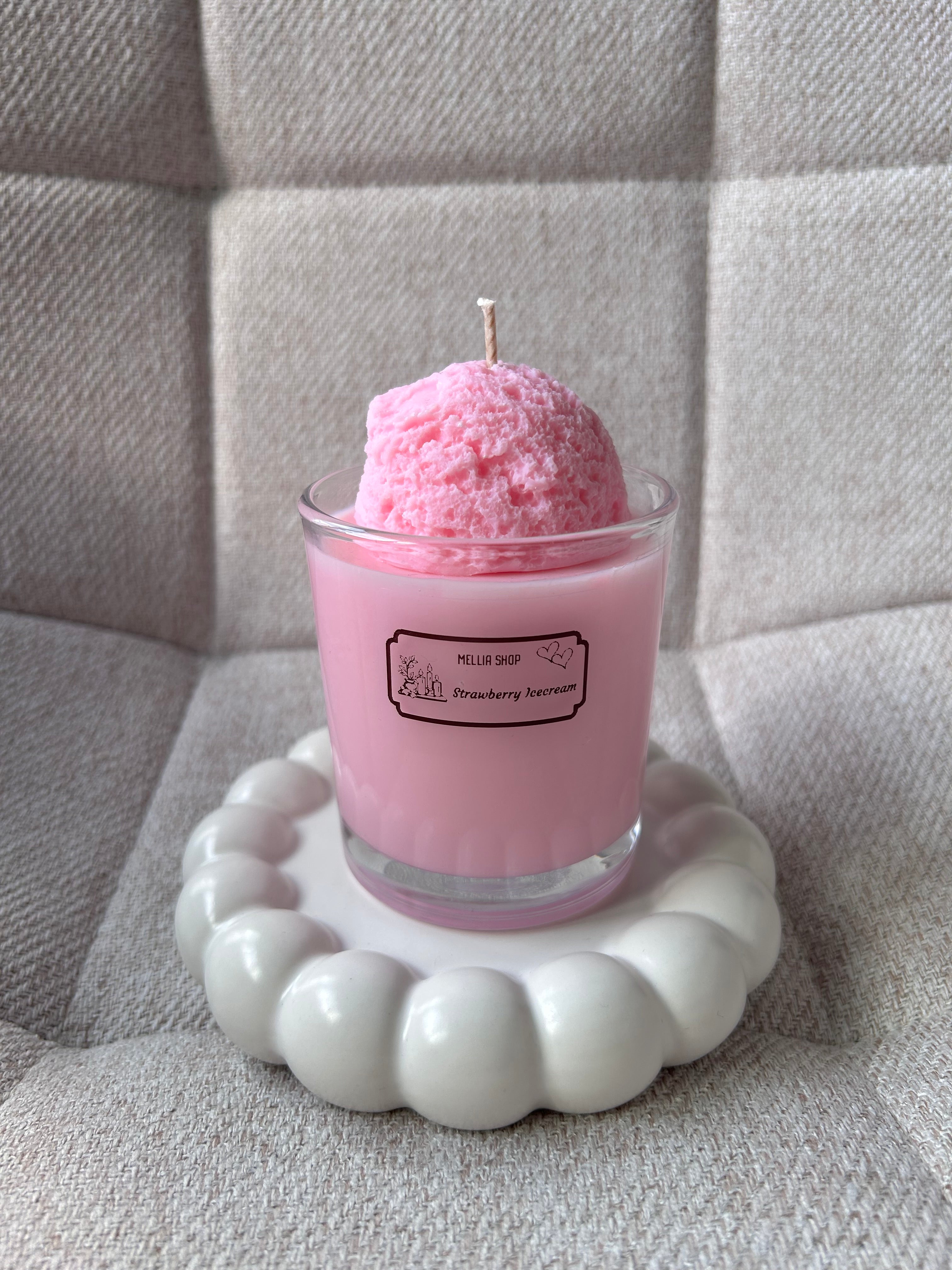 Behälterkerze Strawberry Icecream