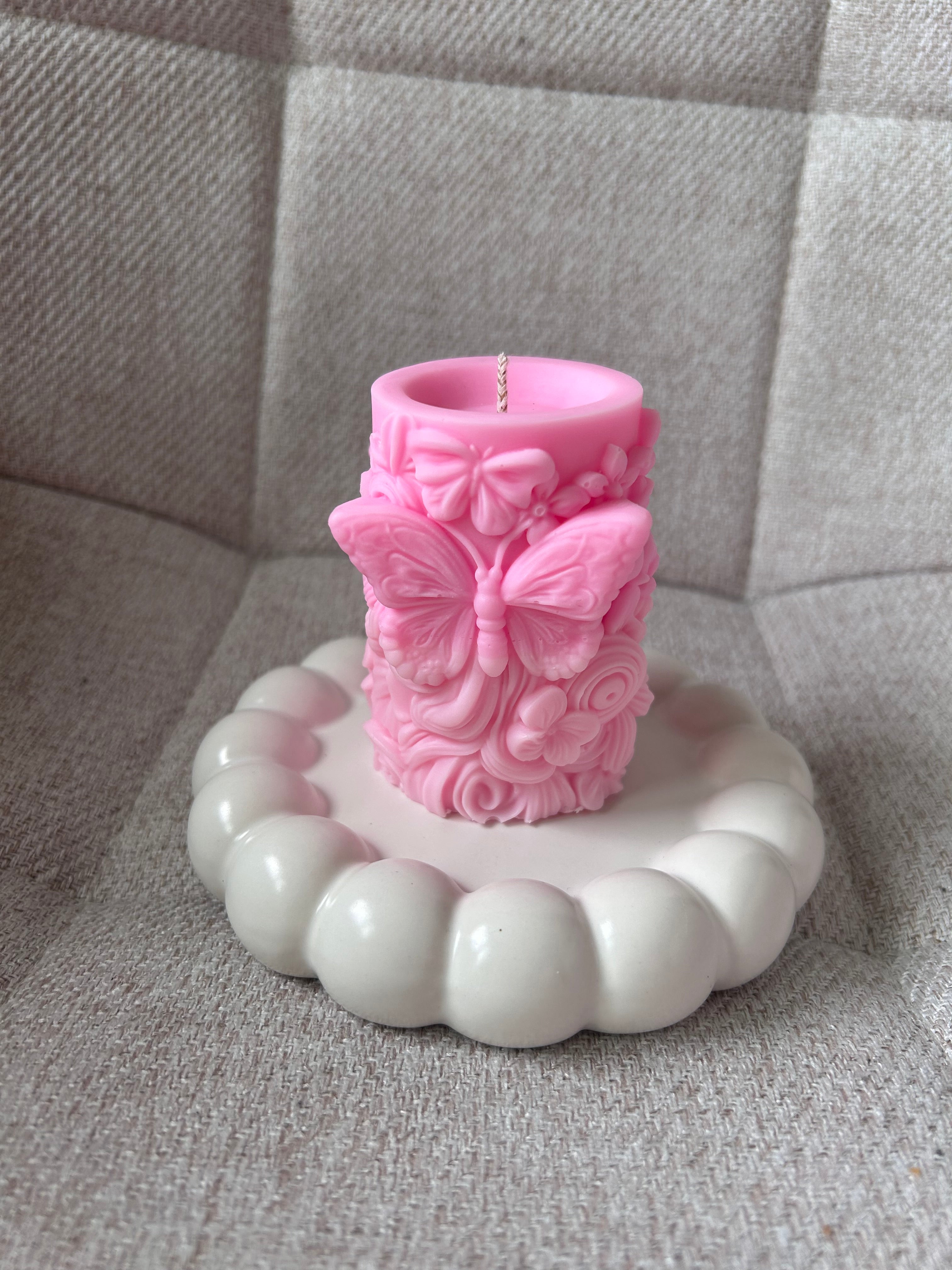 Standkerze Butterfly B-Ware