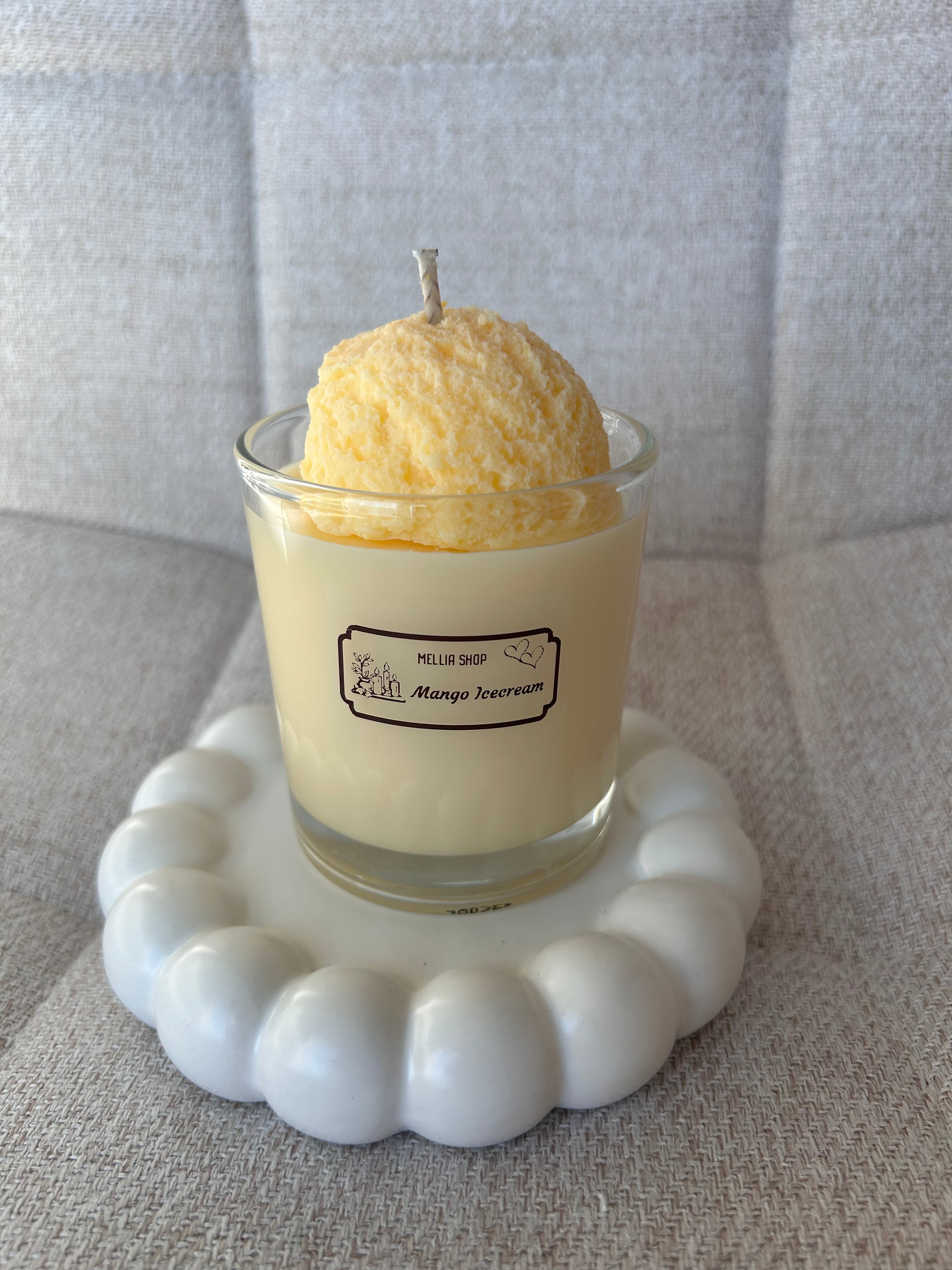 Behälterkerze Mango Icecream